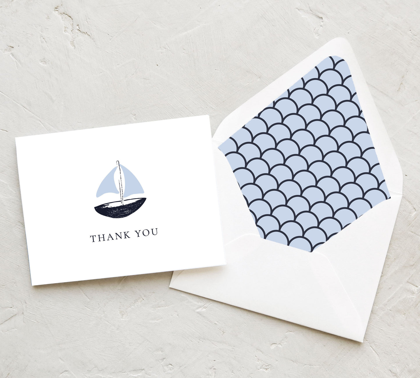 Sailboat Thank You Card Set (10 Cards)