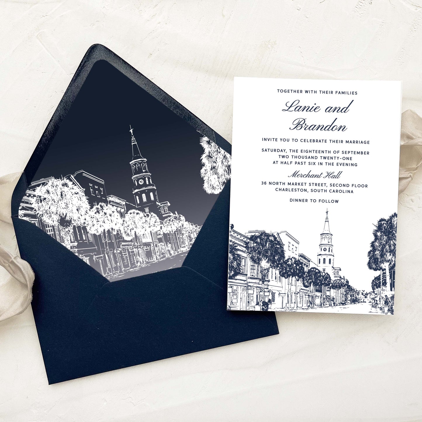 Charleston Wedding Invitation