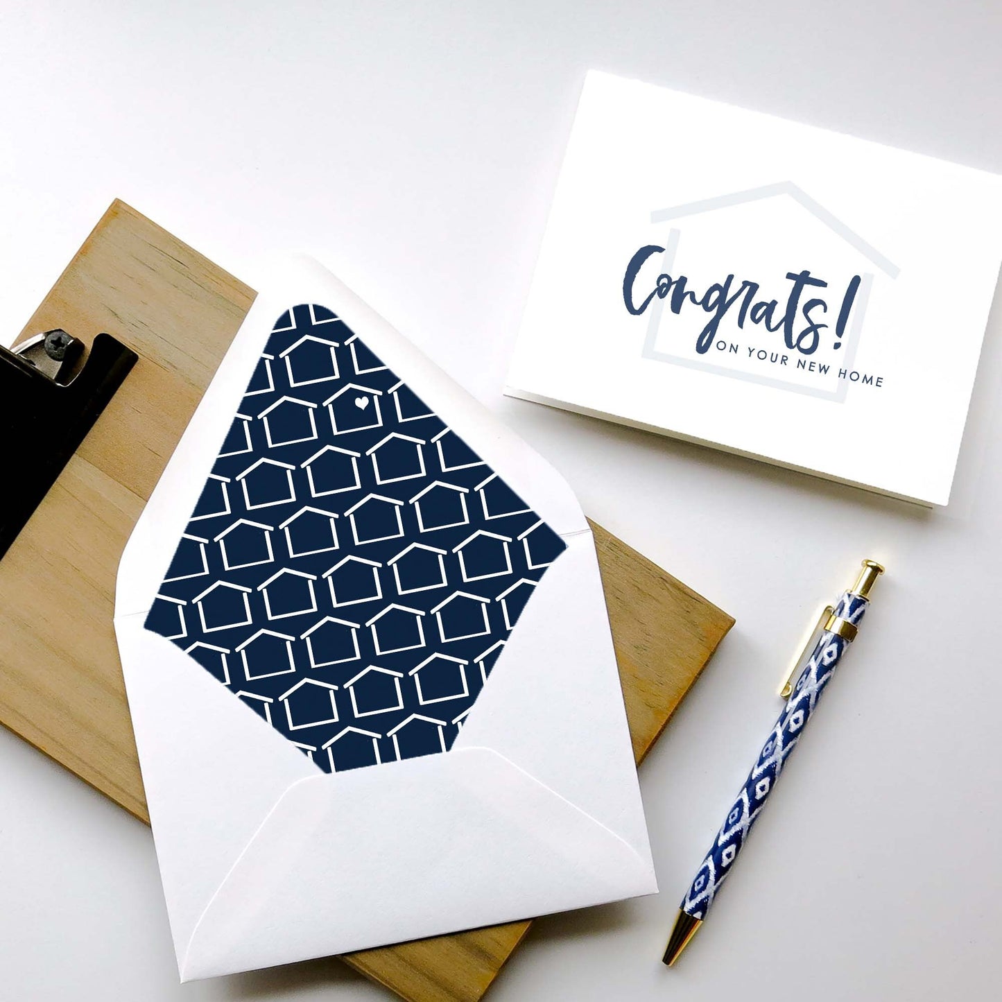 Brush - Congratulations on Your New Home Card (Set of 10)
