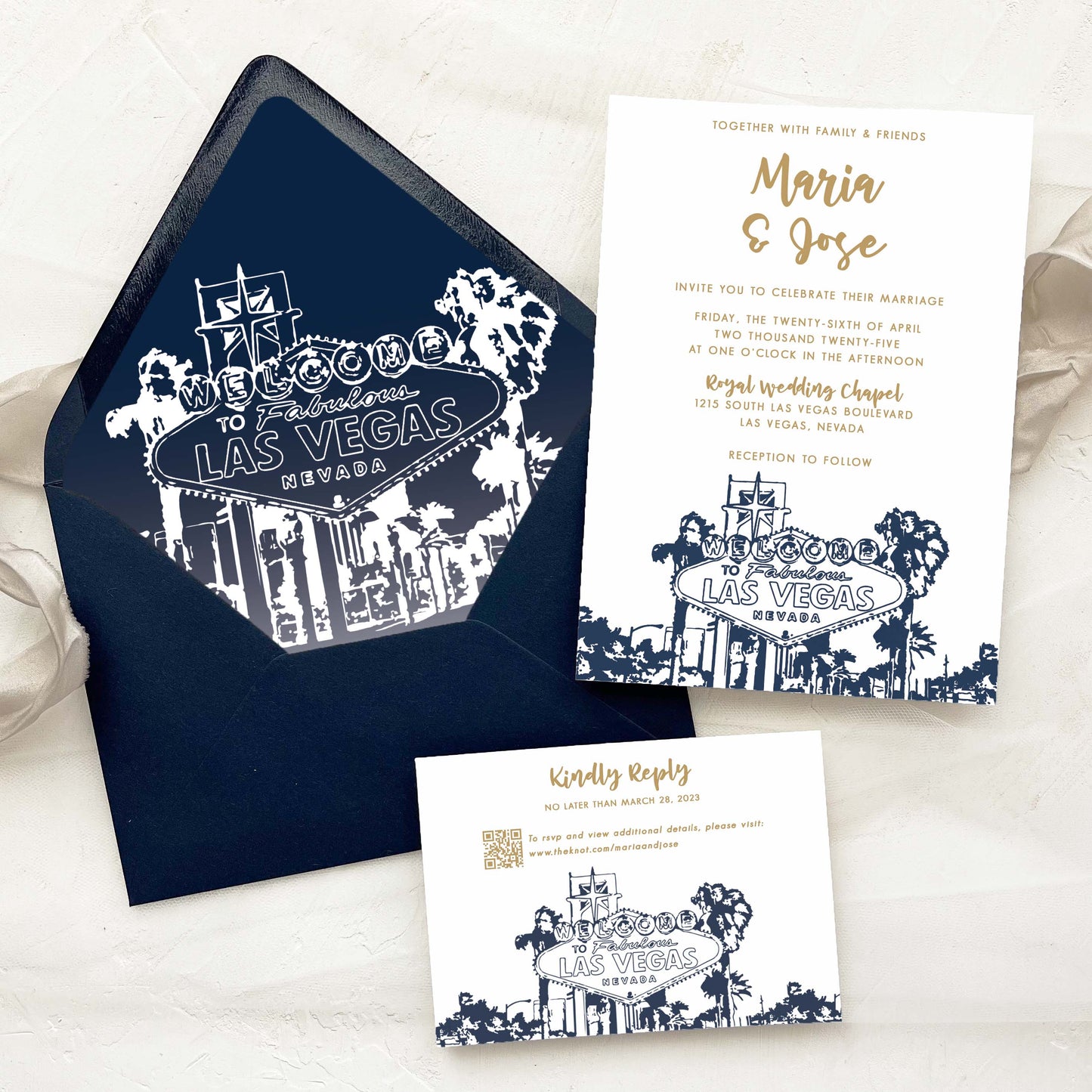 Las Vegas Wedding Invitation