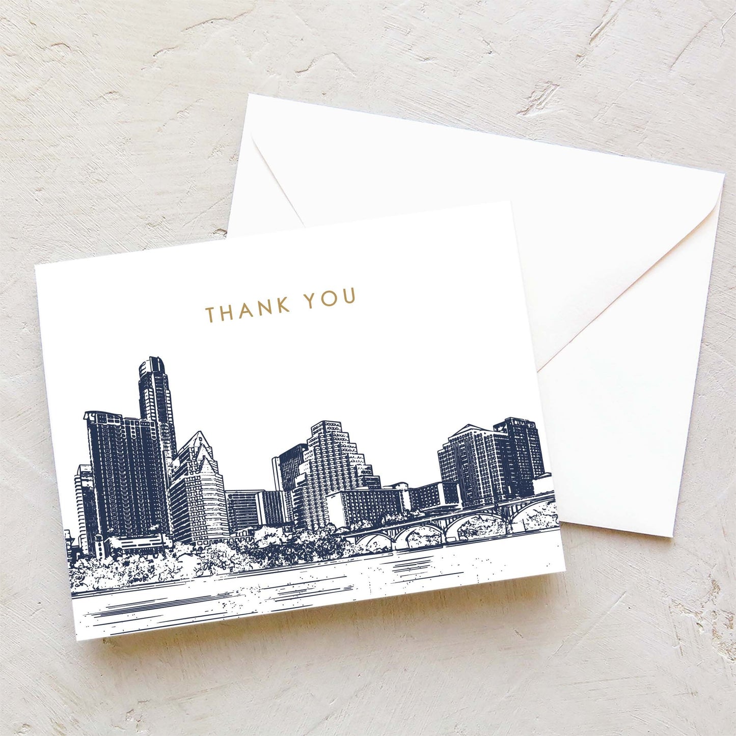Austin Skyline Thank You Card Set (10 Cards)