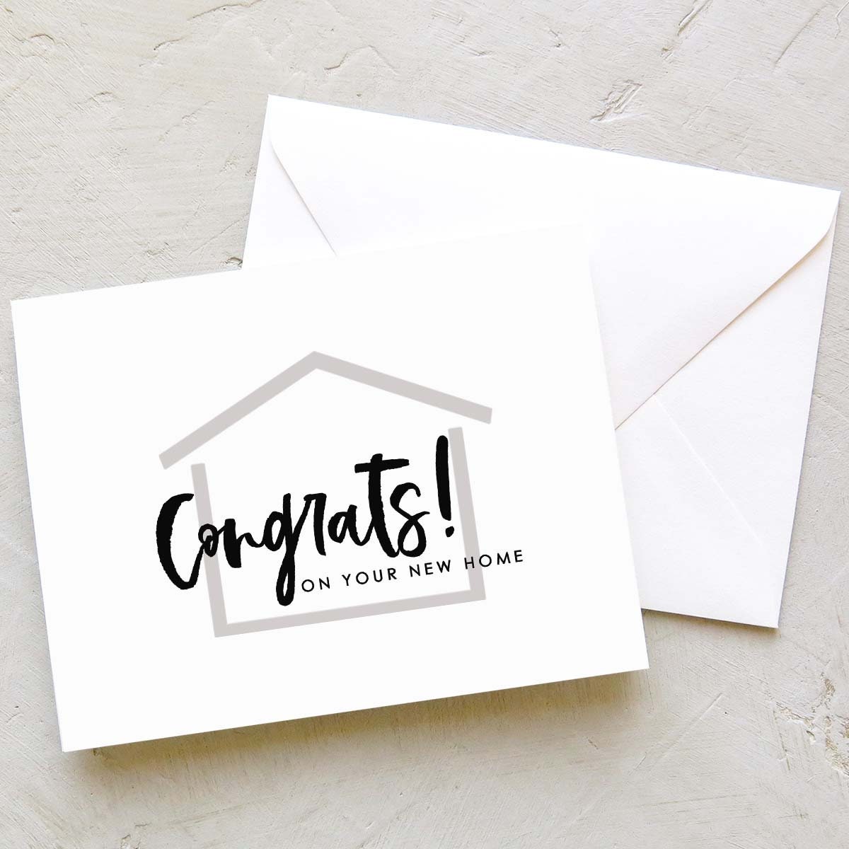 Brush - Congratulations on Your New Home Card (Set of 10)