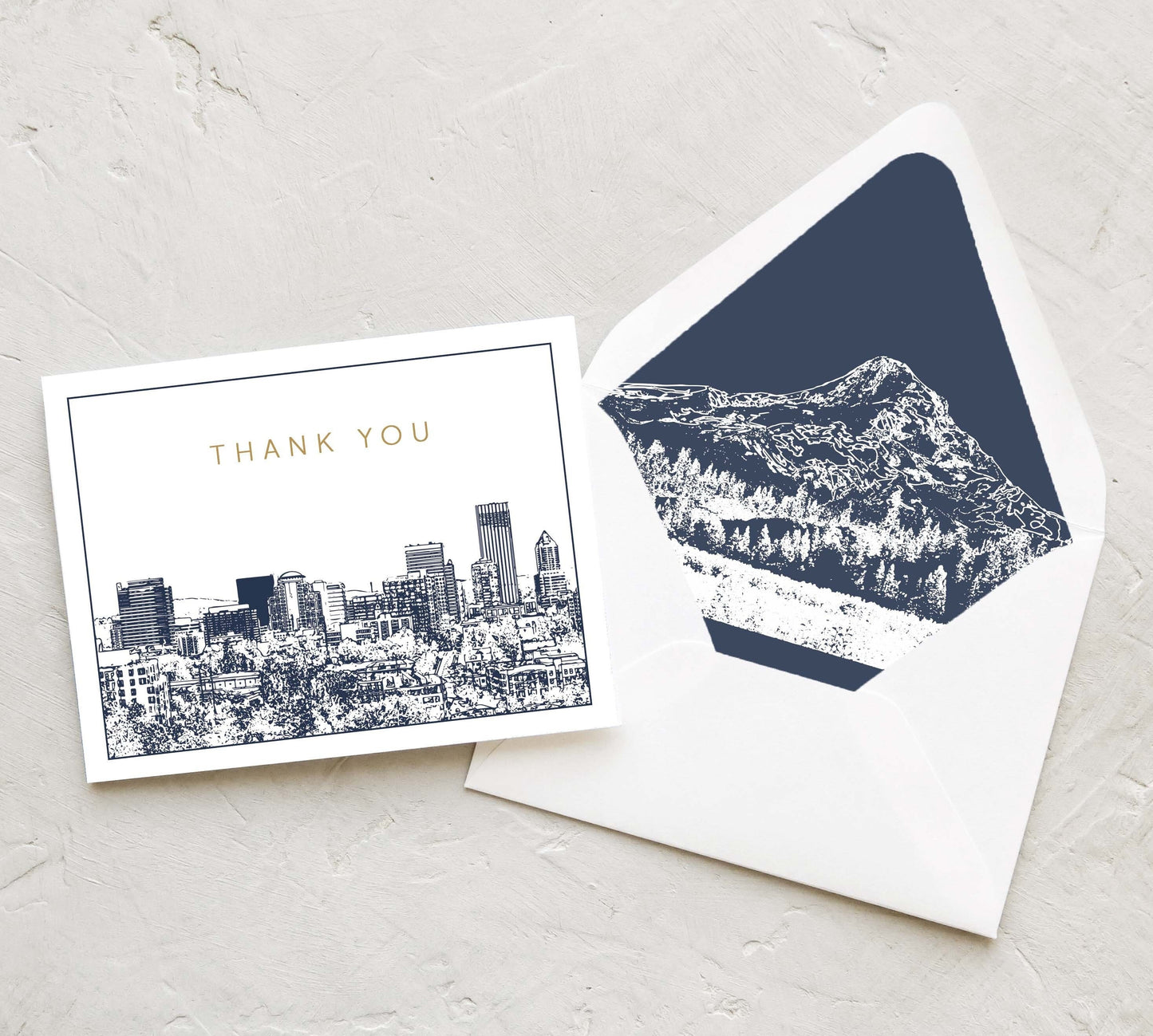 Portland Skyline Thank You Card Set (10 Cards)