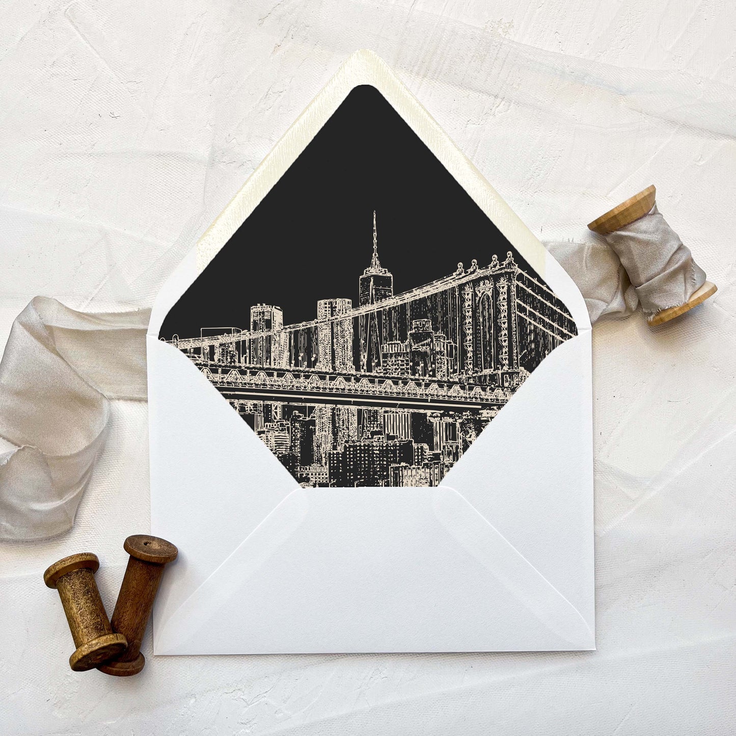 New York Brooklyn Bridge Invitation
