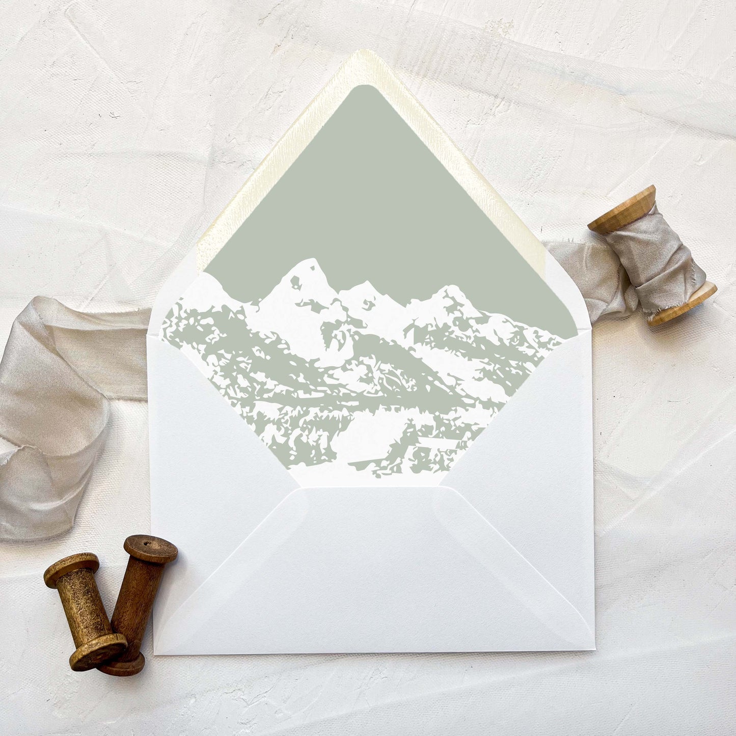 Mountain Lined Envelope