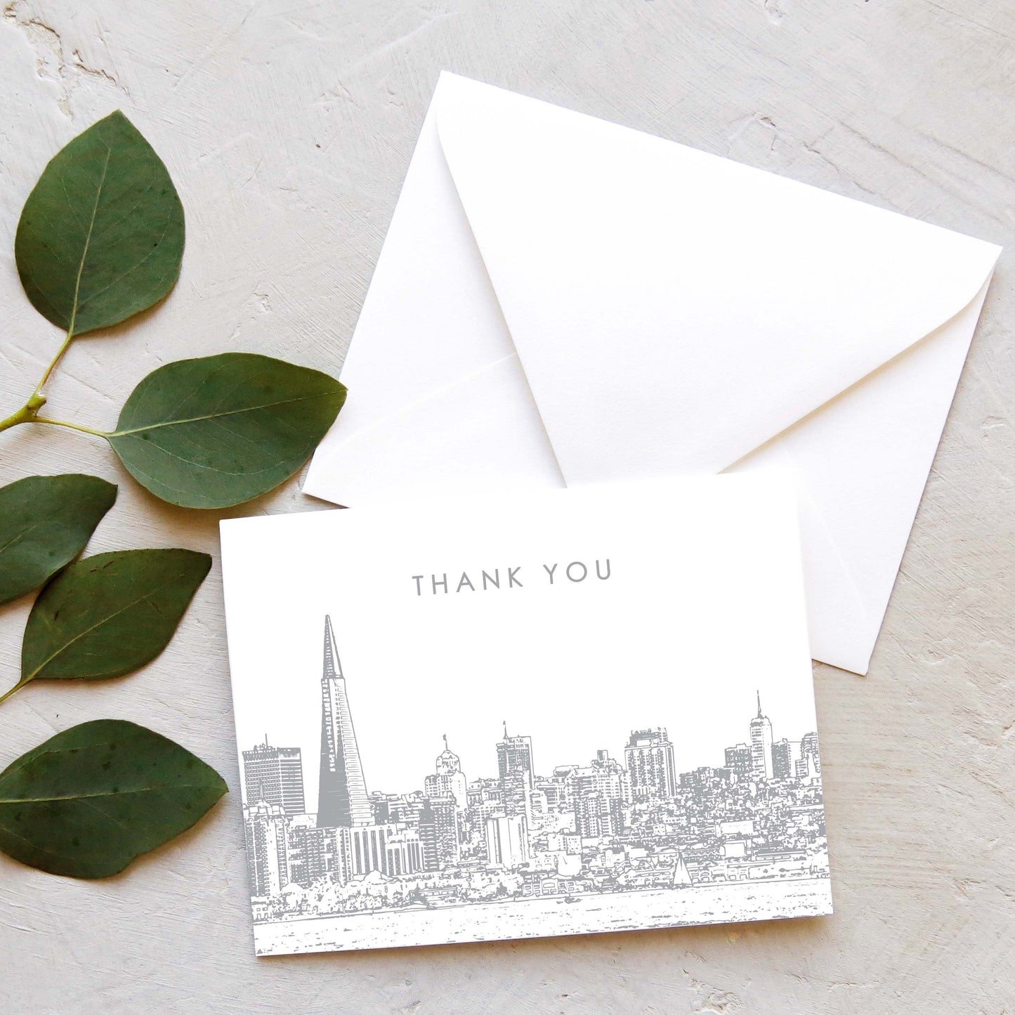 San Francisco Skyline Thank You Card Set (10 Cards)