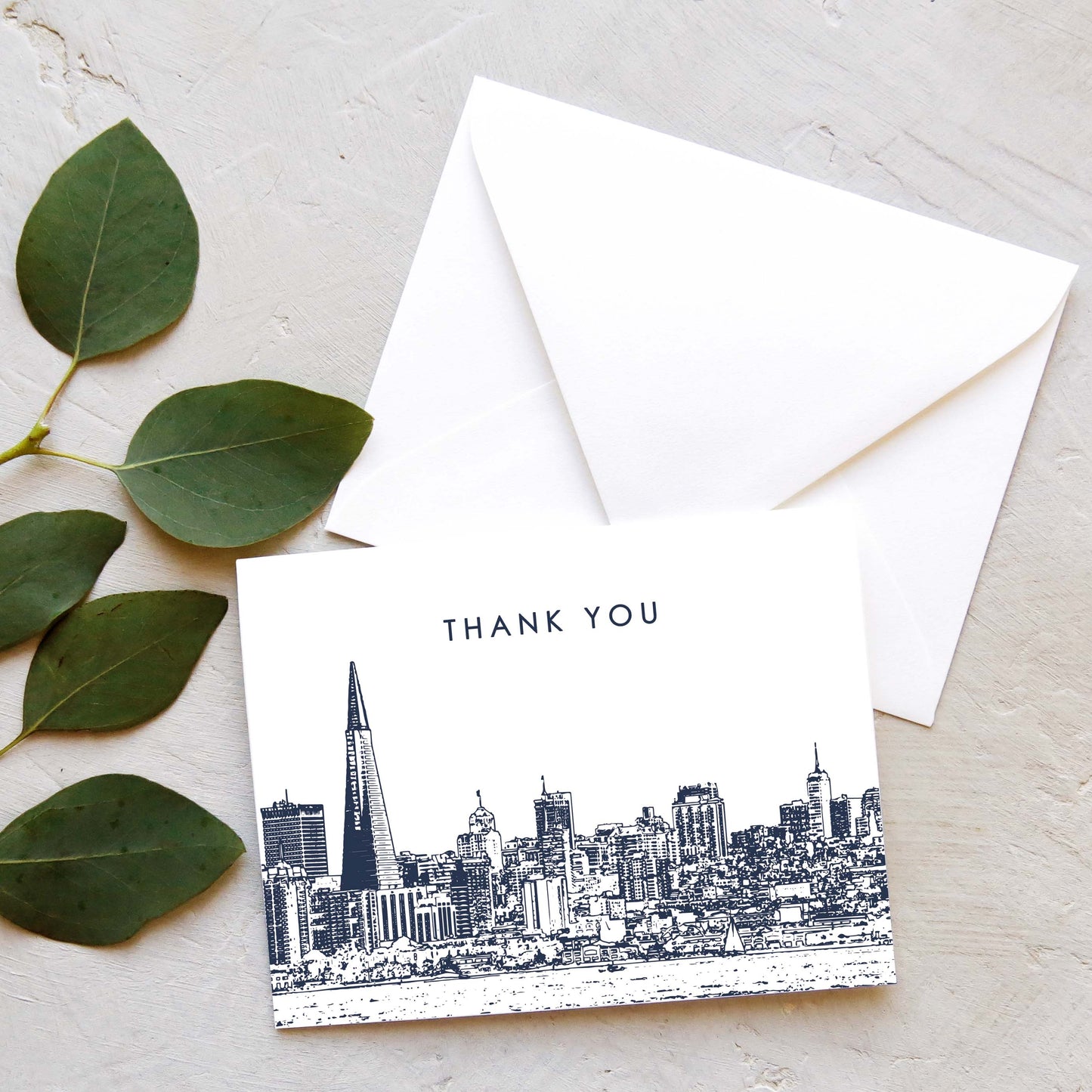 San Francisco Skyline Thank You Card Set (10 Cards)