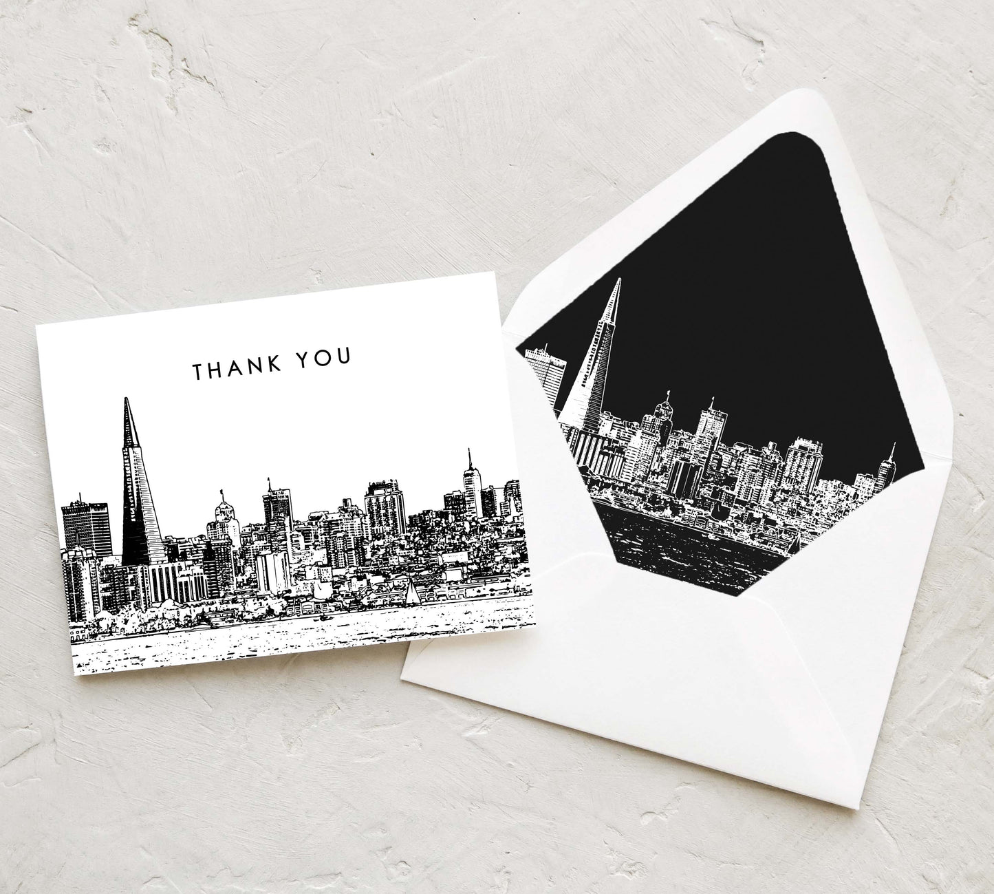 San Francisco Skyline Thank You Card Set (10 Cards)