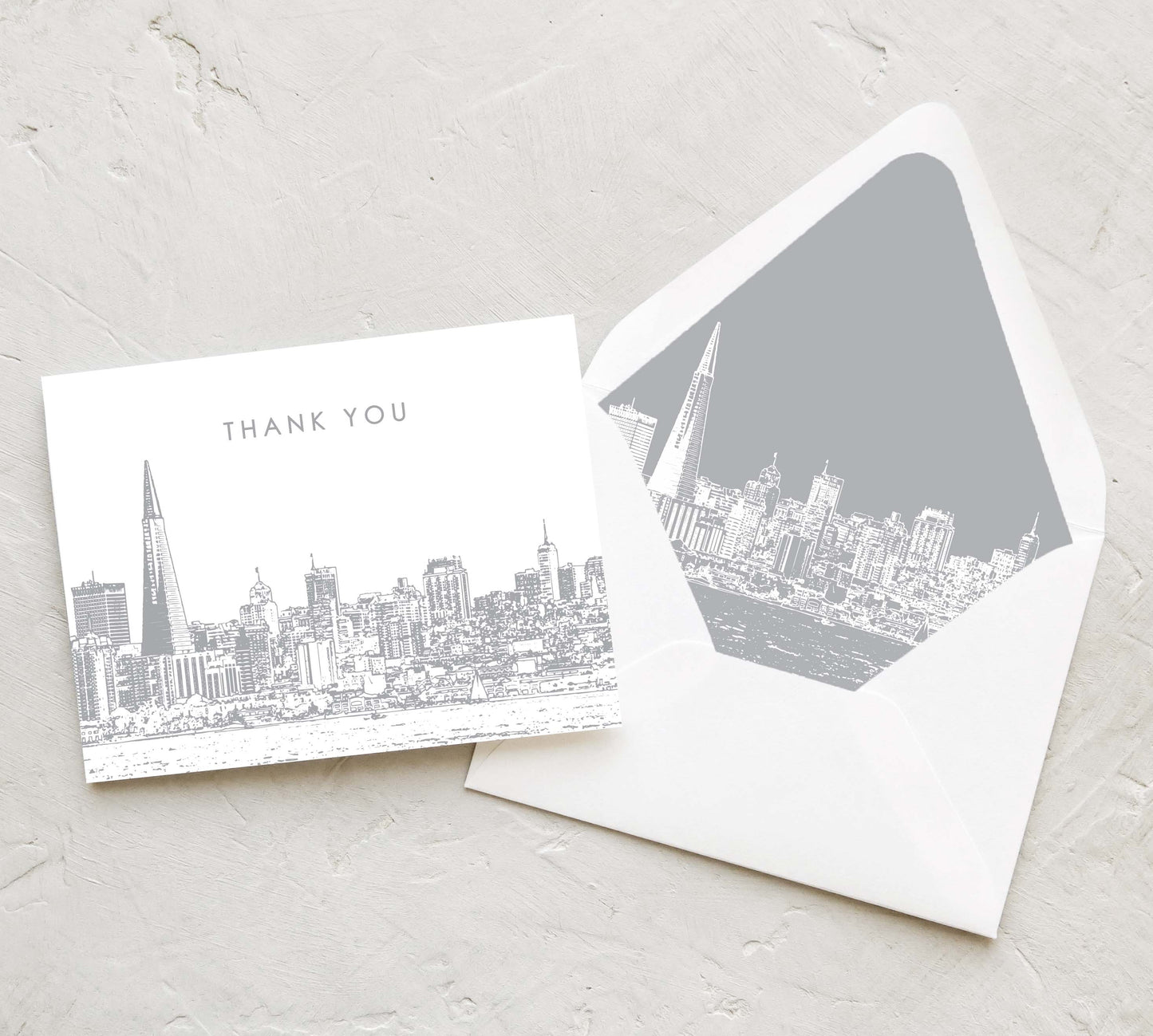 San Francisco Skyline Thank You Card Set (10 Cards)