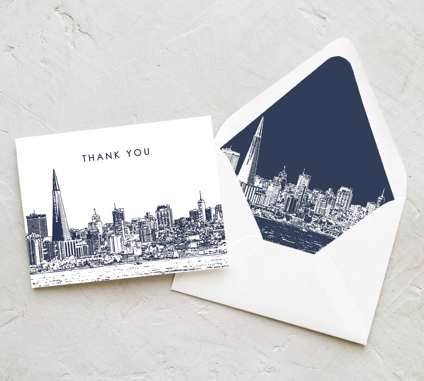 San Francisco Skyline Thank You Card Set (10 Cards)
