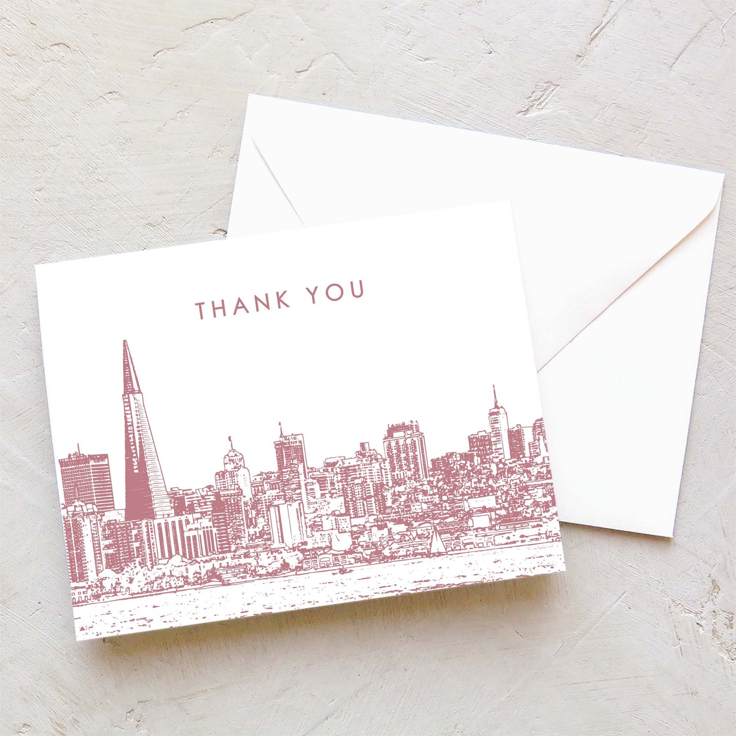 San Francisco Skyline Thank You Card Set (10 Cards)