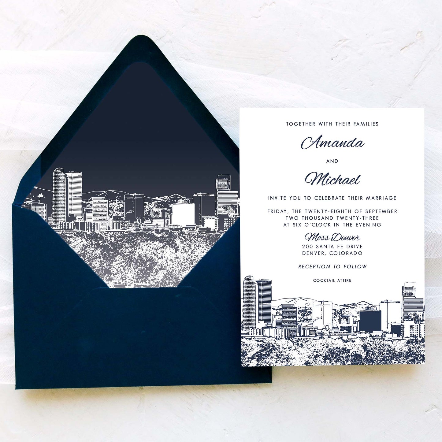 Denver Wedding Invitation
