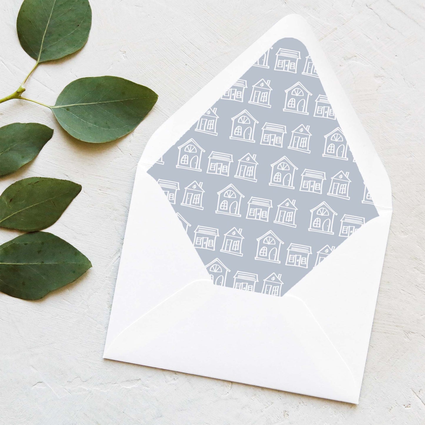 Sketched Houses - Happy Home Anniversary Card (Set of 10)