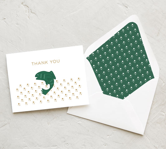 Fish in Bubbles Thank You Card Set (10 Cards)