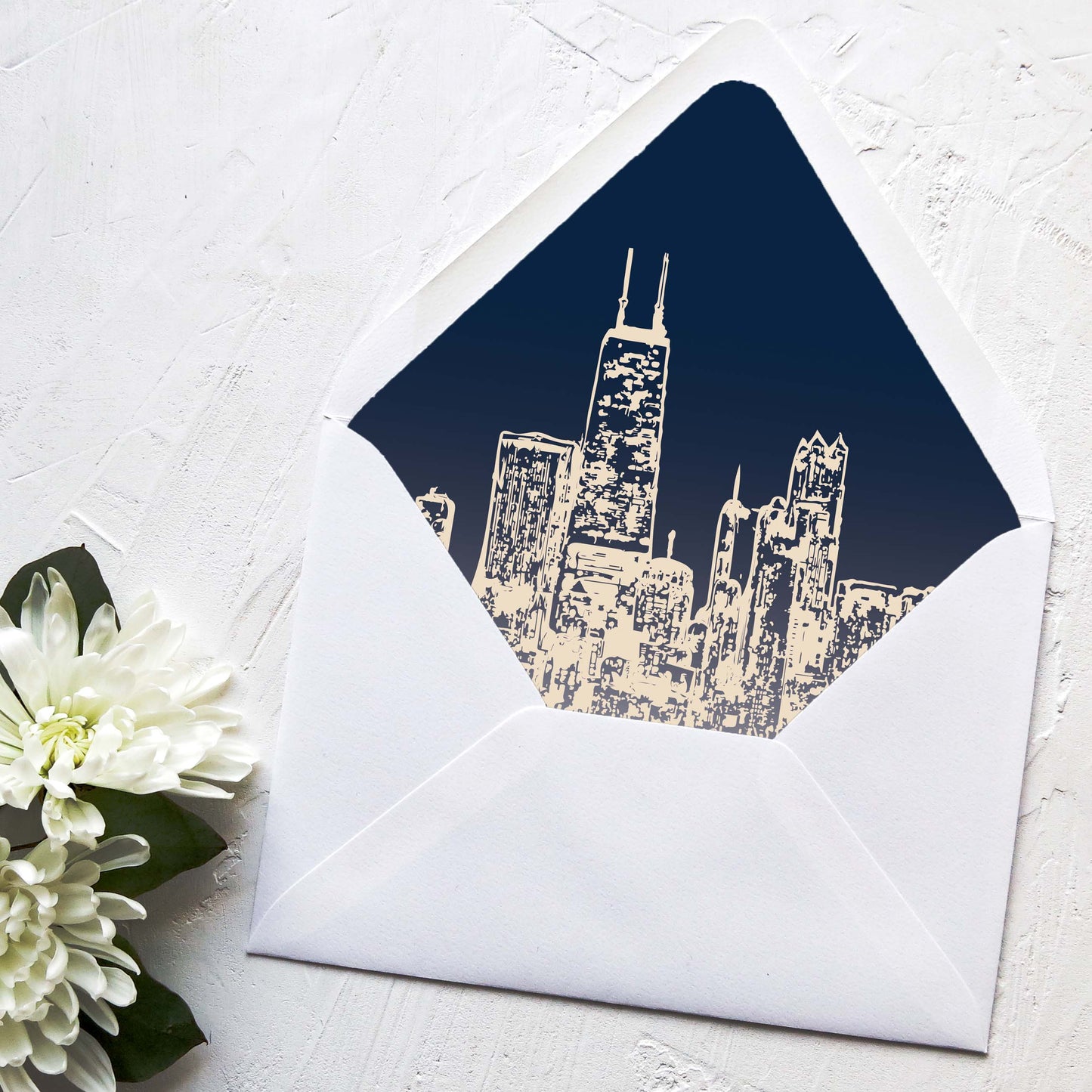 Chicago Hancock Building Wedding Invitation