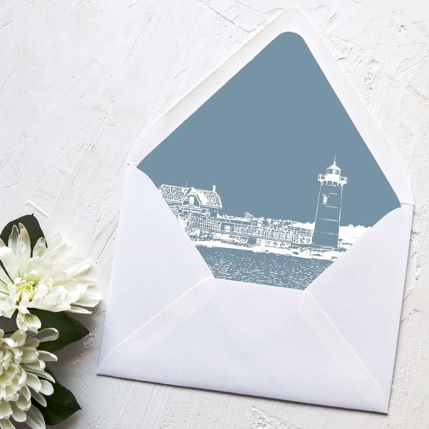 Portsmouth Lighthouse Wedding Invitation