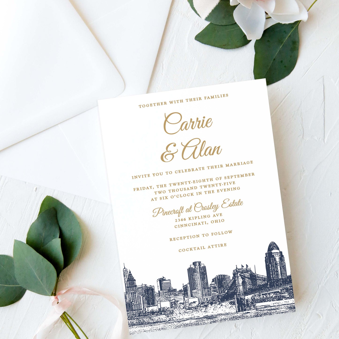Cincinnati Wedding Invitation