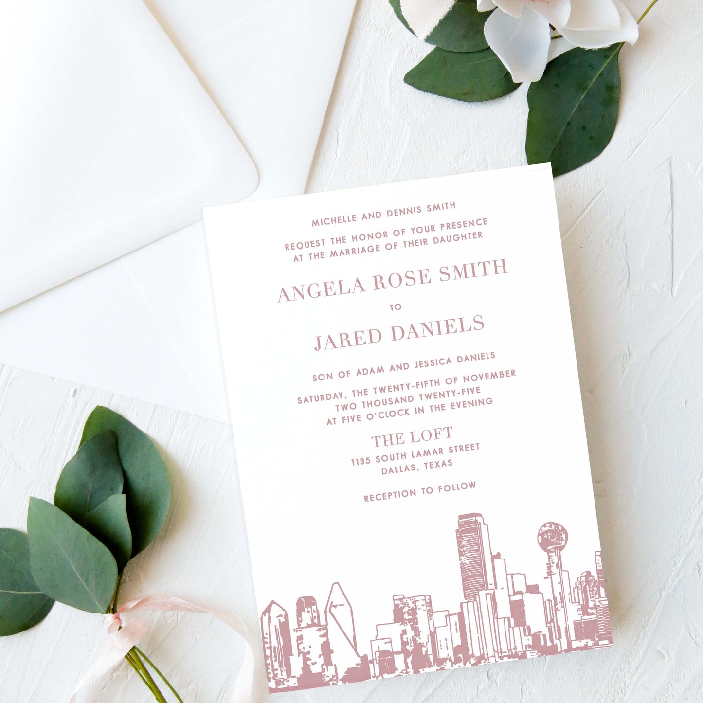 Dallas Wedding Invitation
