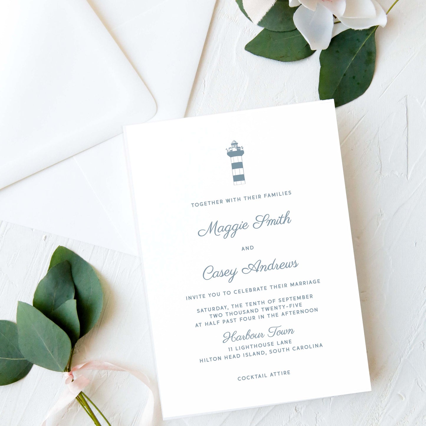 Hilton Head Wedding Invitation