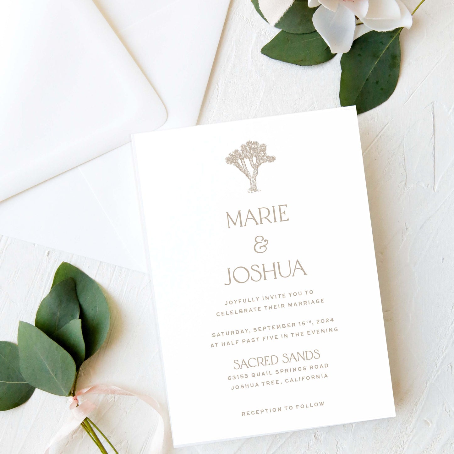 Joshua Tree Wedding Invitation