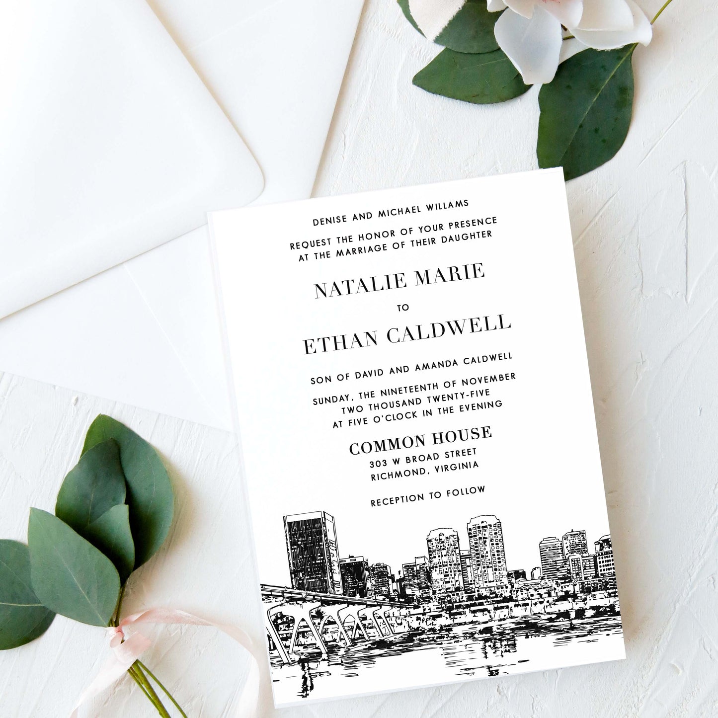 Richmond Wedding Invitation