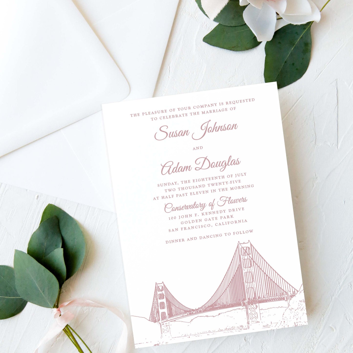 San Francisco Wedding Invitation