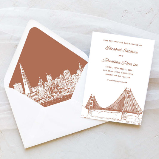 San Francisco Skyline Save the Date