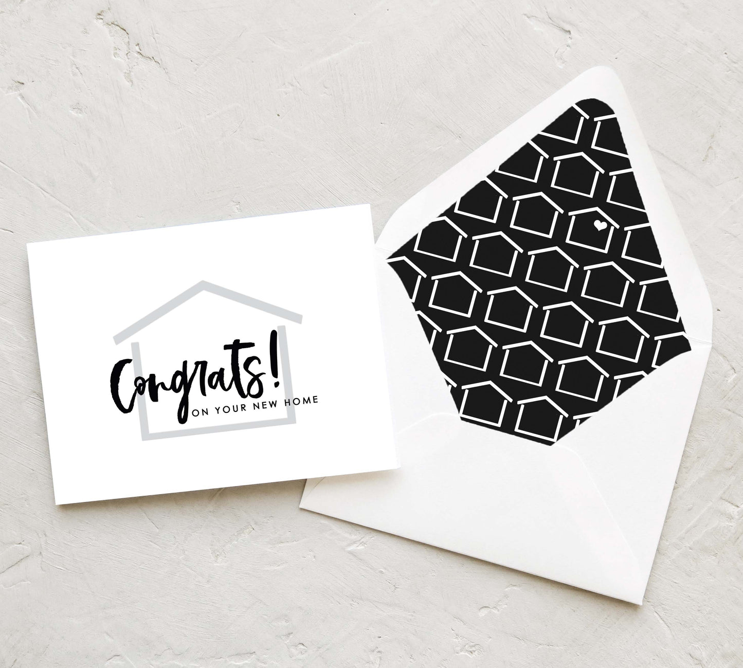 Brush - Congratulations on Your New Home Card (Set of 10)