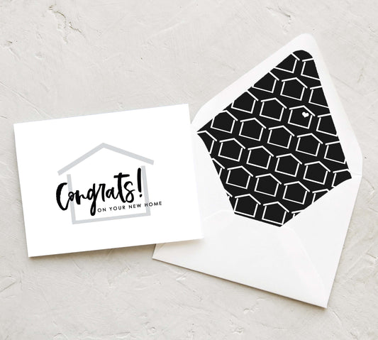 Brush - Congratulations on Your New Home Card (Set of 10)