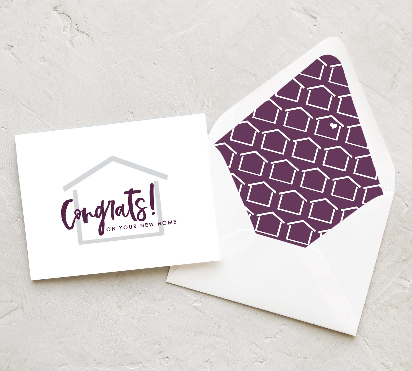 Brush - Congratulations on Your New Home Card (Set of 10)