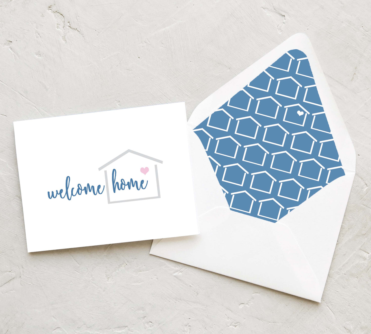 Real Estate Greeting Card - Welcome Home | Shell Collection (Set of 10)