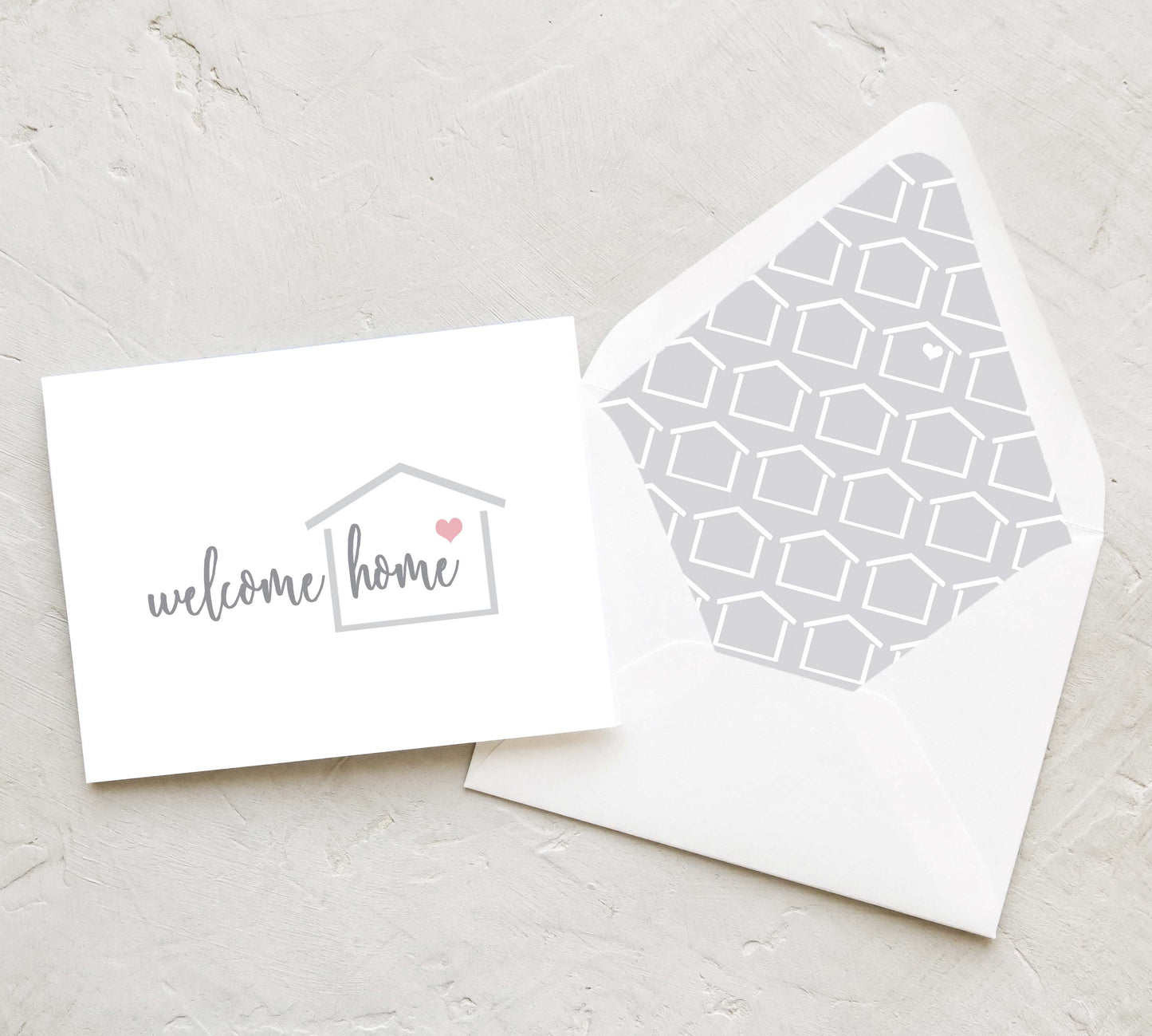 Real Estate Greeting Card - Welcome Home | Shell Collection (Set of 10)