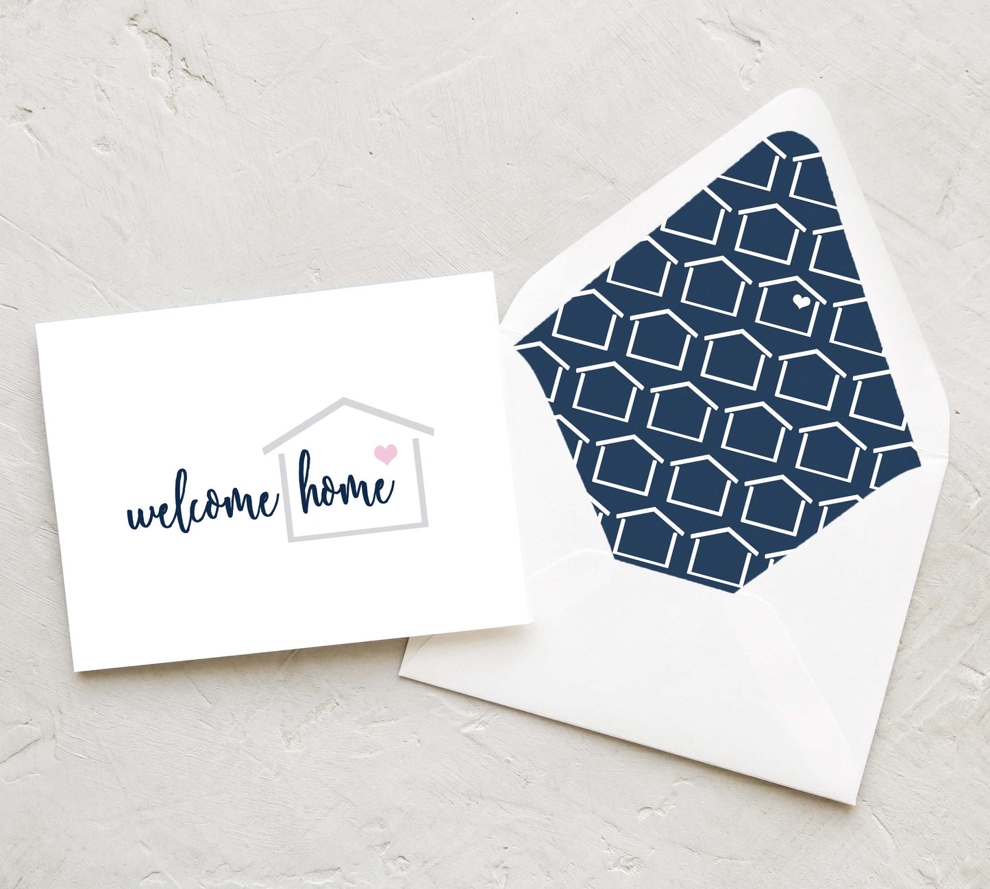 Real Estate Greeting Card - Welcome Home | Shell Collection (Set of 10)