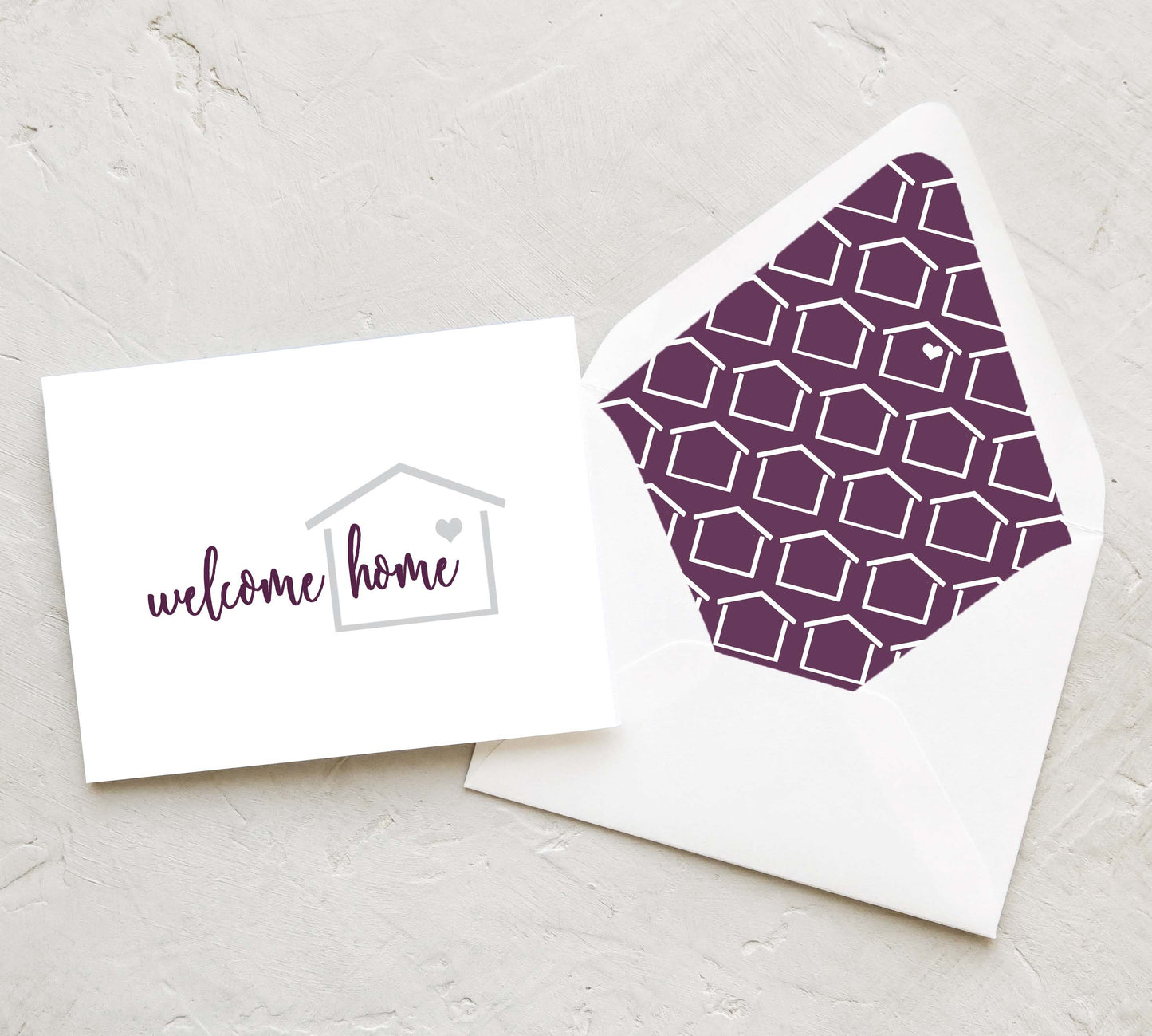 Real Estate Greeting Card - Welcome Home | Shell Collection (Set of 10)