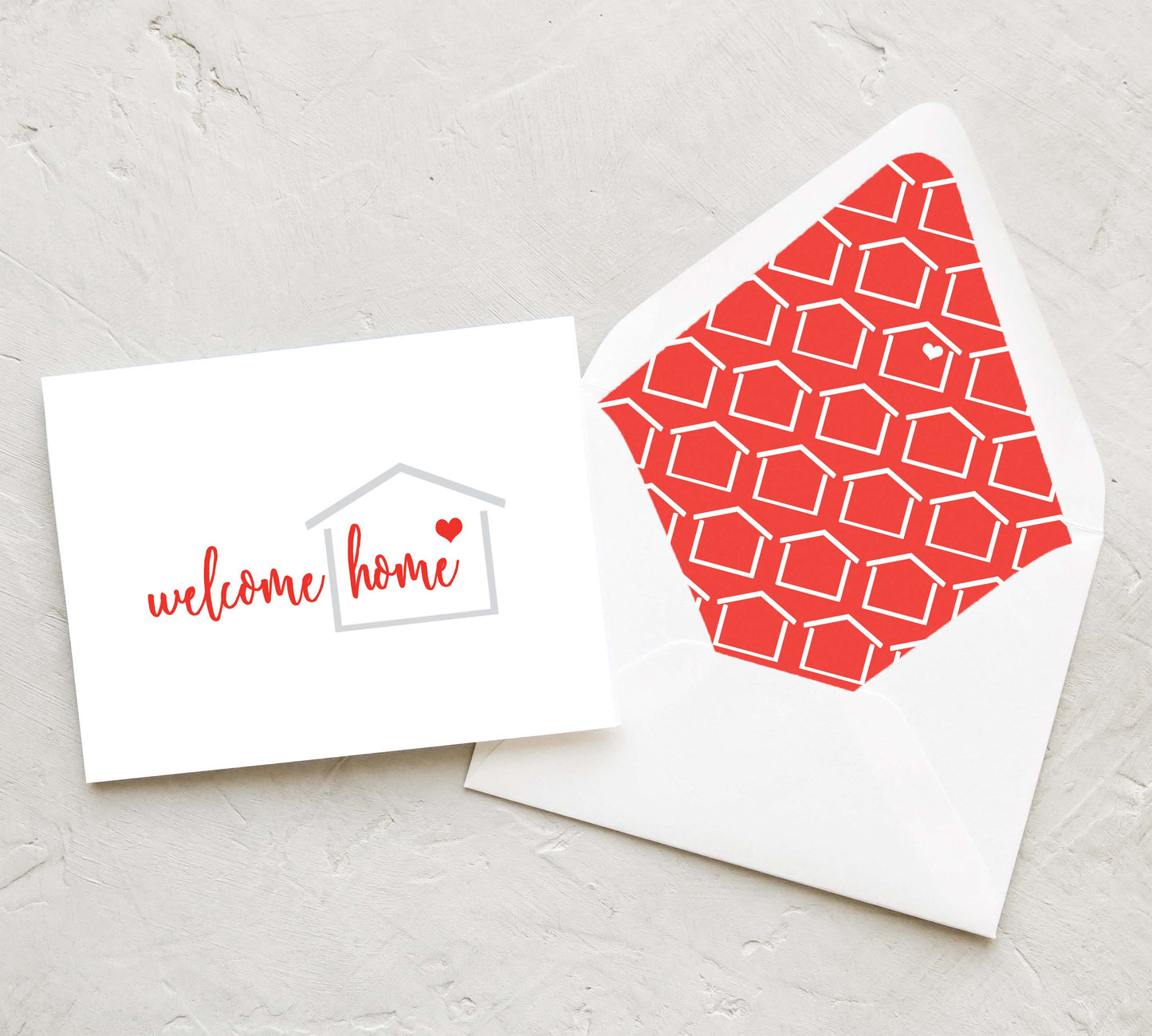 Real Estate Greeting Card - Welcome Home | Shell Collection (Set of 10)