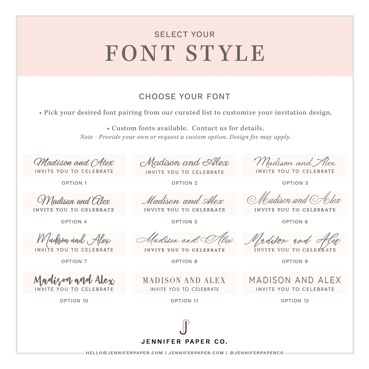 Salt Lake City Wedding Invitation