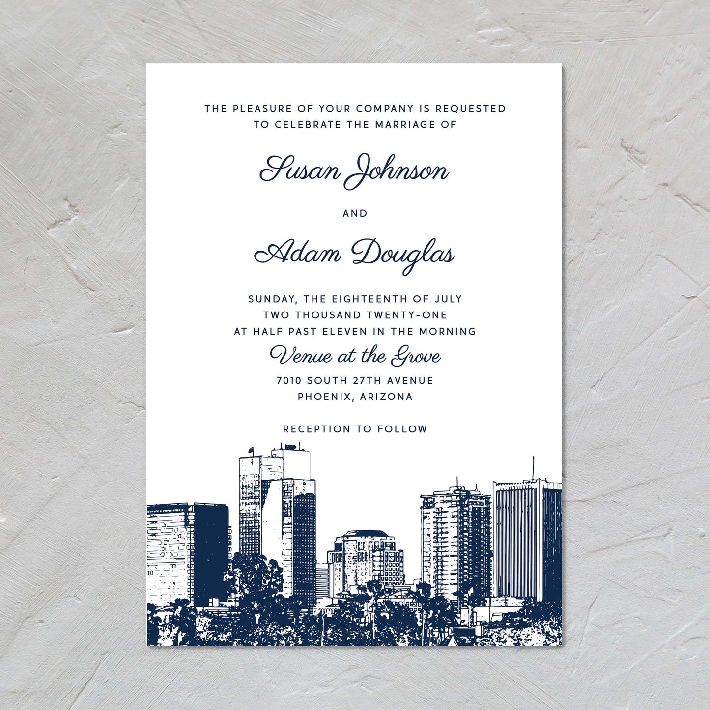Phoenix Wedding Invitation