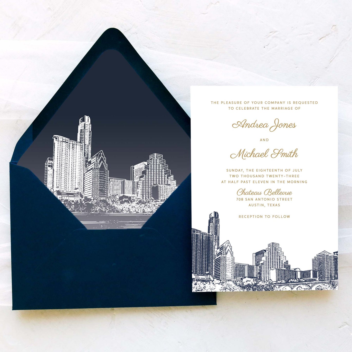 Austin Wedding Invitation