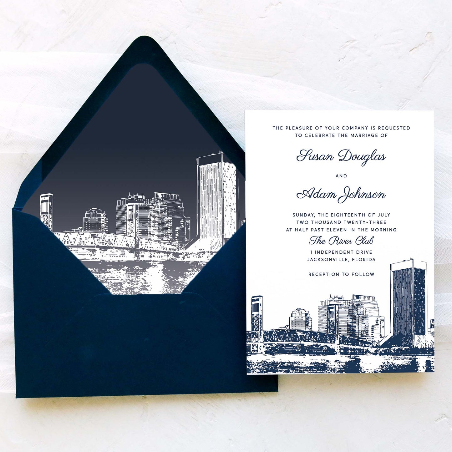 Jacksonville Wedding Invitation