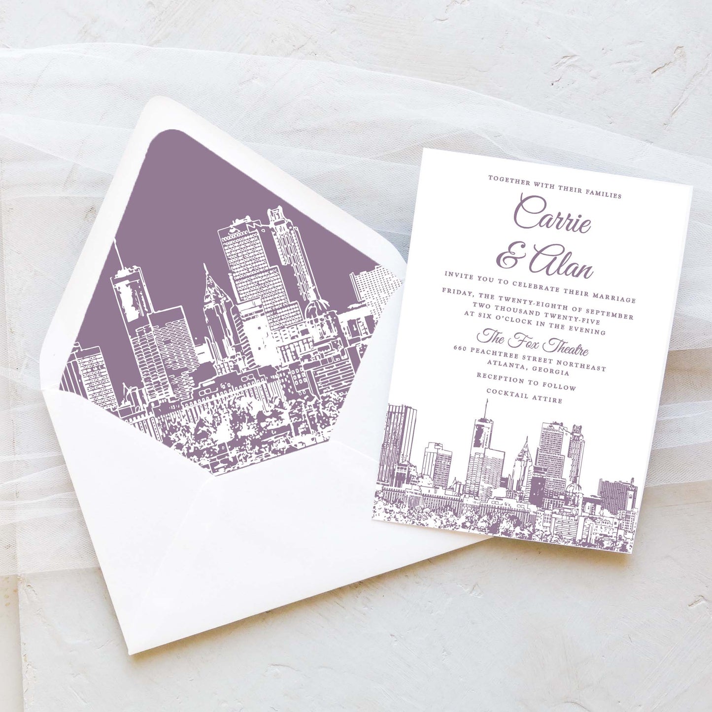 Atlanta Wedding Invitation