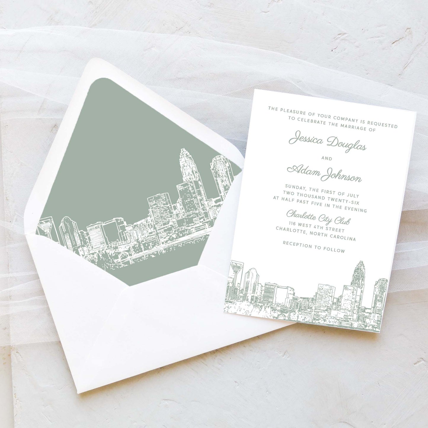 Charlotte Wedding Invitation