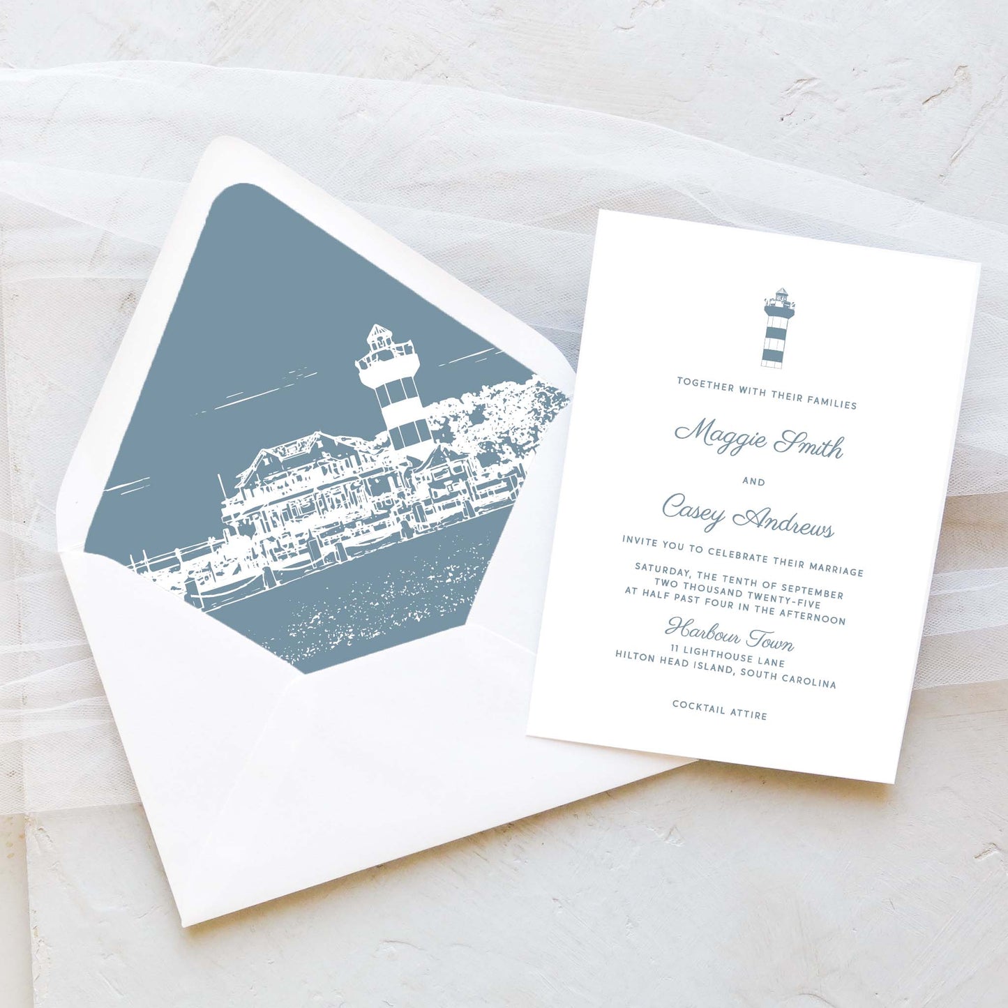 Hilton Head Wedding Invitation