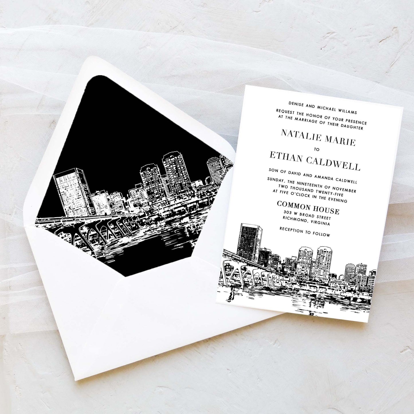 Richmond Wedding Invitation
