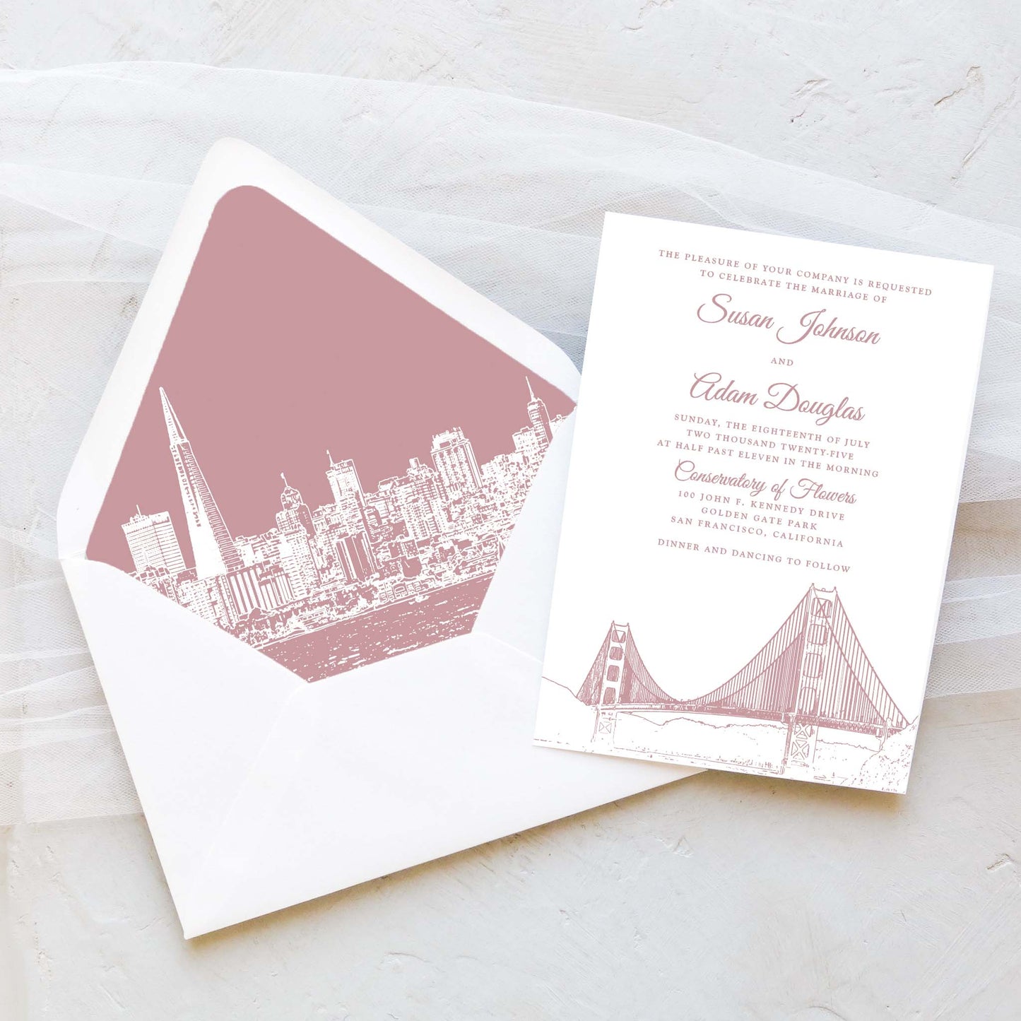 San Francisco Wedding Invitation