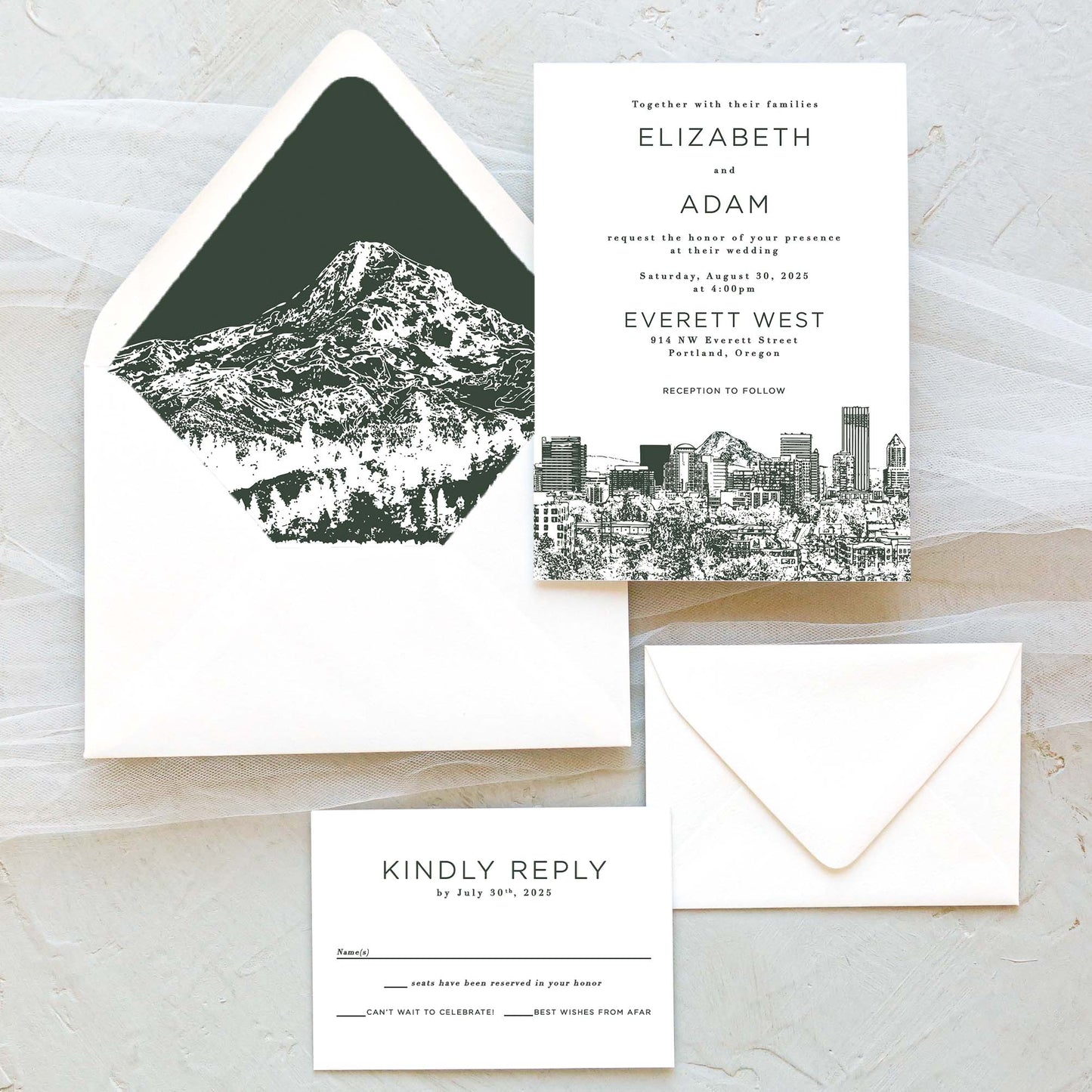 Portland Wedding Invitation