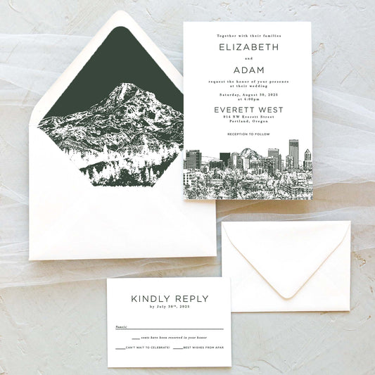 Portland Wedding Invitation