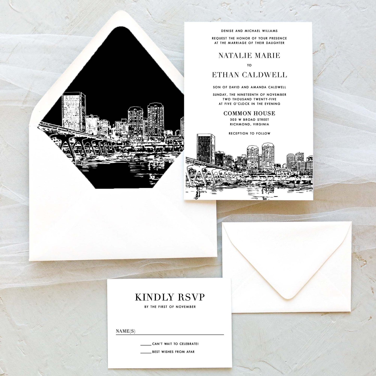 Richmond Wedding Invitation