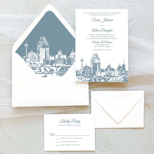 San Antonio Wedding Invitation