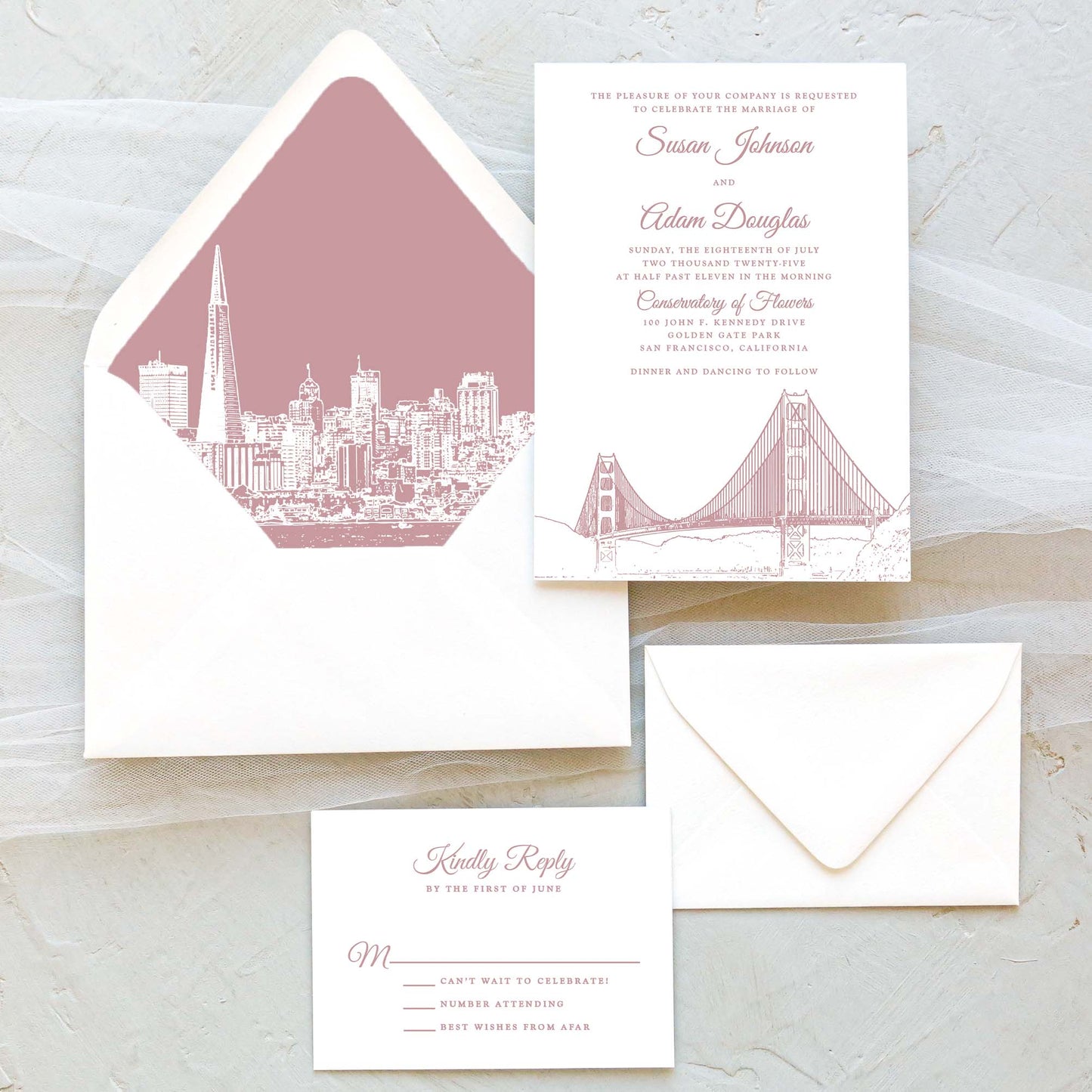 San Francisco Wedding Invitation