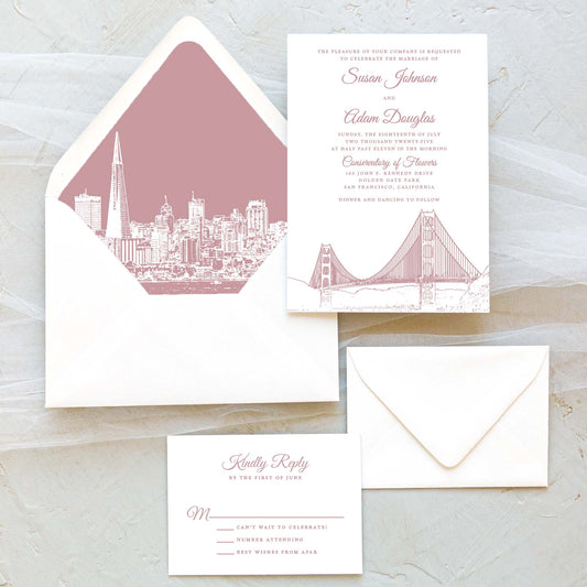 San Francisco Wedding Invitation